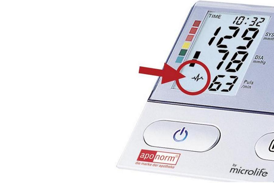 Что обозначает сердечко на тонометре
