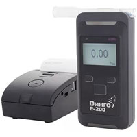 Алкотестер Динго Е-200 (В) с принтером и Bluetooth